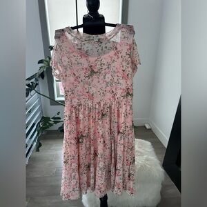 AUW girls Floral print summer dress size 12